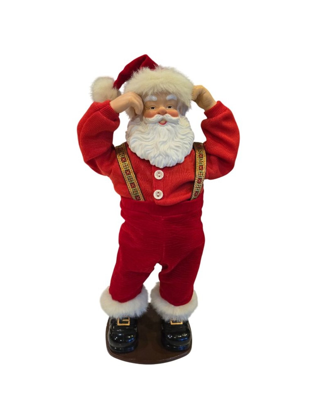Vintage 1998 Jingle Bell Rock Edition 1 Dancing Musical Animated Santa Claus WOR